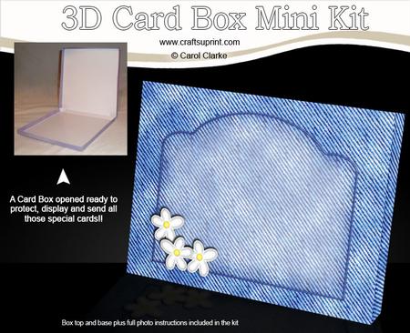 Denim & Daisies C6 Card Box Mini Kit