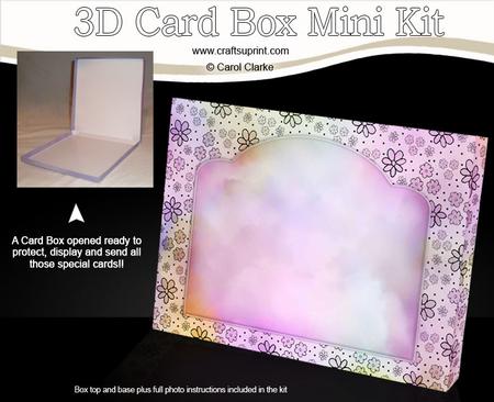 Rainbow Floral C6 Card Box Mini Kit