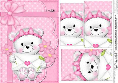 A5 Teddy Tesss Love Letter Pyramage Topper