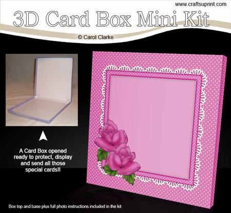 Just Roses 6 x 6 Square Card Box Mini Kit