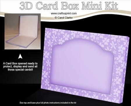 Pretty Floral 5" x 7" Card Box Mini Kit