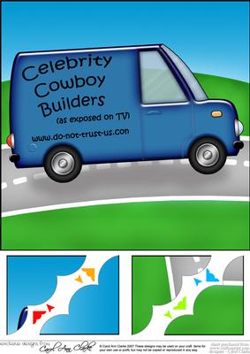 8 x 8 Cowboy Builders Scalloped Corner Topper