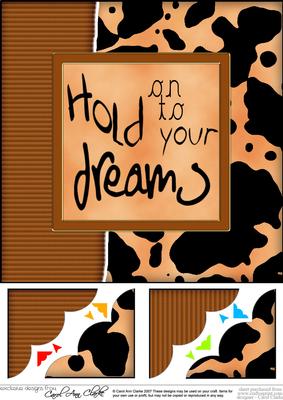 8 x 8 Fun and Funky Animal Print Scalloped Corner Topper