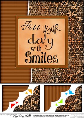 8 x 8 Fun and Funky Animal Print Scalloped Corner Topper
