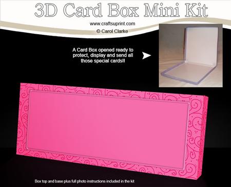 Swirls Mini Dl Card Box Mini Kit