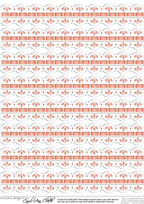 Pretty Digital Ribbons with Lace Edge