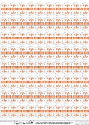 Pretty Digital Ribbons with Lace Edge