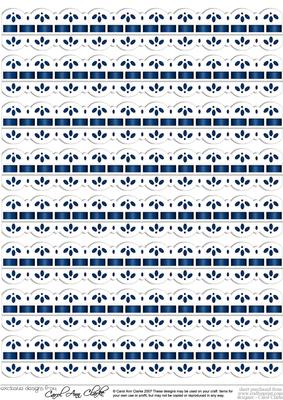 Pretty Digital Ribbons with Lace Edge