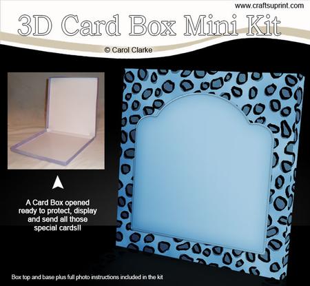 Animal Print 6 x 6 Square Card Box Mini Kit