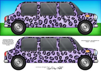 Large Dl Leopardskin Stretch Limo Quick Card N 3D Decoupage