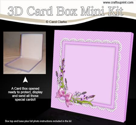 Bluebells 6 x 6 Square Card Box Mini Kit