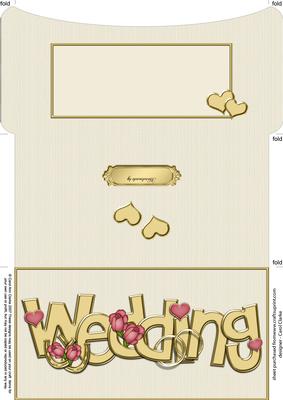Wedding Money or Gift Wallet and Card