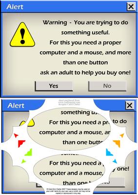 A5 Novelty Fun Computer Greetings Scallop Corners N Pyramage