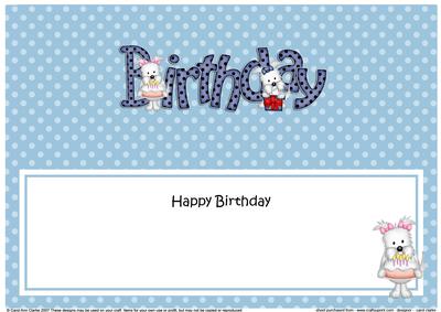 Westie Dog's Bithday Matching Large Dl Insert