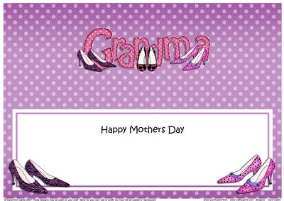 Large Dl Mothers Day Grandma Shoes Matching Large Dl Insert