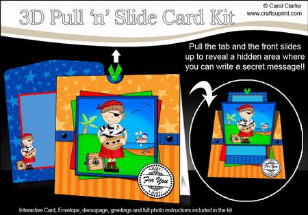 3D Pirate Joze Pull N Slide Kit with 3D Decoupage