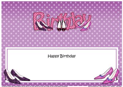 Large Dl Birthday Shoes Matching Large Dl Insert