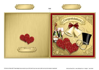 Wedding Cut and Fold Card