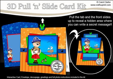 3D Pirate Joze Pull N Slide Kit with 3D Decoupage