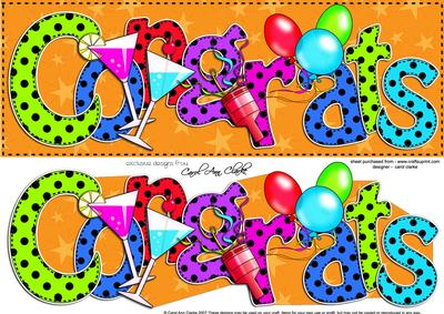 Large Dl Congrats Card & 3D Decoupage