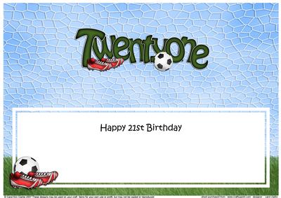 21st Birthday Large Dl Matching Large Dl Insert