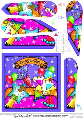Birthday Celebrations Fan Pyramage Topper