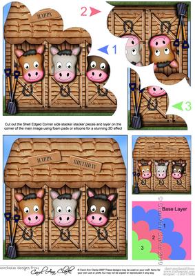 The Little Stable Shop Shell Edged Side Stacker