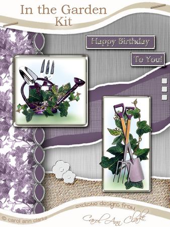 In the Garden Kit Heather with Step by Step Decoupage