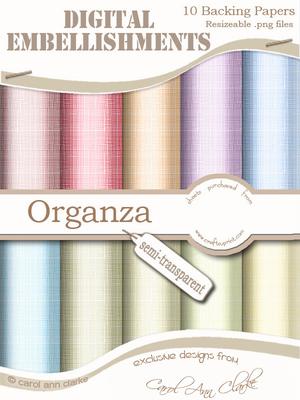 Semi-transparent Luscious Berries 'organza' Digital Embellishments