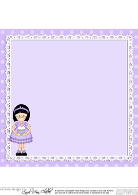 8 x 8 Girlz Roz's Cupcake Matching Square Insert Panel