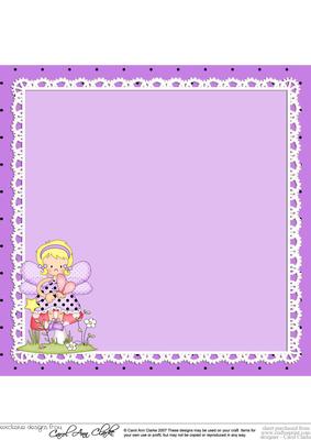 8 x 8 Girlz Fairy Fiz Matching Square Insert Panel