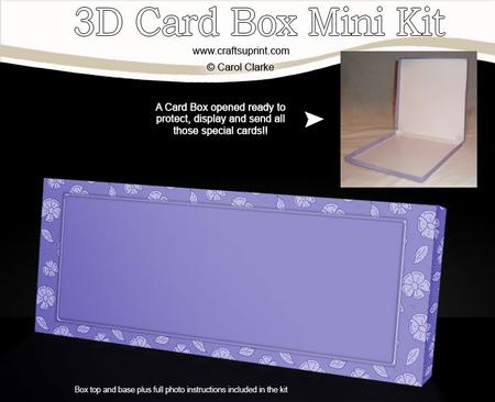 Floral Mini Dl Card Box Mini Kit