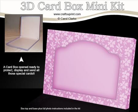 Pretty Floral 5" x 7" Card Box Mini Kit