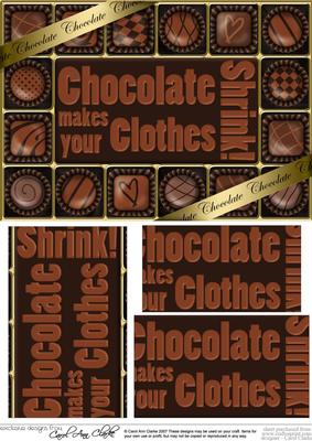 A5 Chocolate Greetings Pyramage Topper