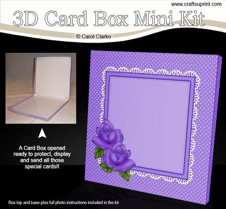 Just Roses 5.5 x 5.5 Square Card Box Mini Kit
