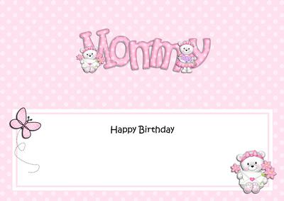 Birthday Mommy Large Dl Matching Insert