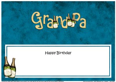 Birthday Grandpa Large Dl Matching Large Dl Insert