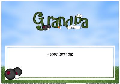 Birthday Grandpa Large Dl Matching Large Dl Insert