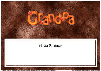 Birthday Grandpa Large Dl Matching Large Dl Insert