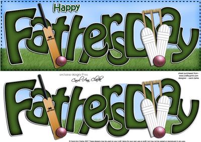 Fathers Day Large Dl Card N 3D Decoupage