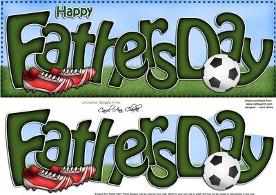 Fathers Day Large Dl Card N 3D Decoupage