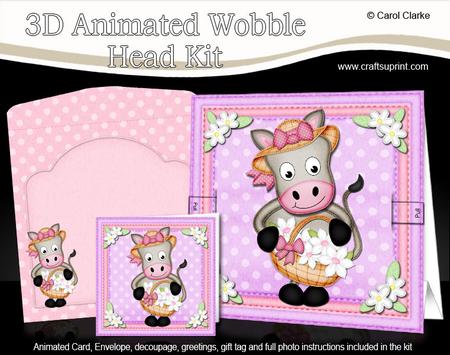 3D Gigi Horse's Basket Animated Moveable Wobble Head Kit