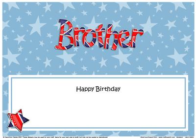 Uk Flag Birthday Brother Large Dl Matching Large Dl Insert
