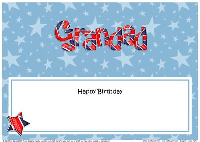 Uk Flag Birthday Grandad Large Dl Matching Large Dl Insert