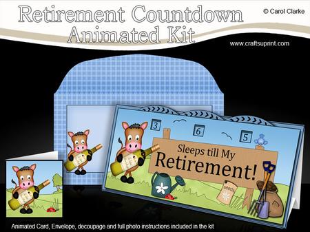 3D Gigi Horse Sleeps Till Retirement Countdown Moveable