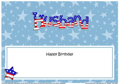 Usa Flag Birthday Husband Large Dl Matching Large Dl Insert