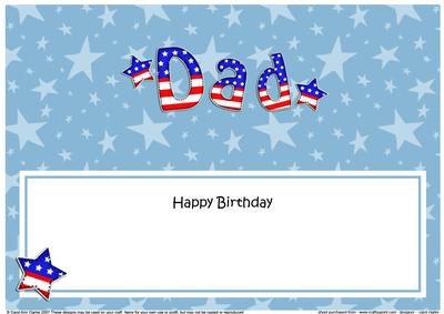 Usa Flag Birthday Dad Large Dl Matching Large Dl Insert