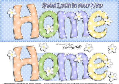 Large Dl New Home Quick Card 3D Decoupage