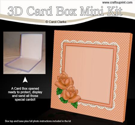 Just Roses 5.5 x 5.5 Square Card Box Mini Kit