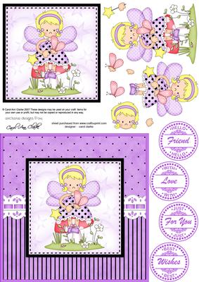 Fiz Fairy Quick Card with 3D Decoupage